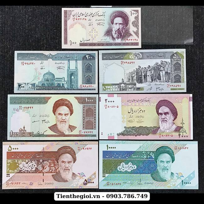 Bộ 7 tờ của Iran - BO000030
