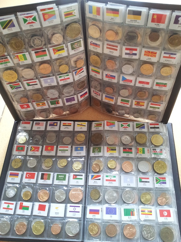 Bộ Album  xu 180 nước quốc tế có cờ