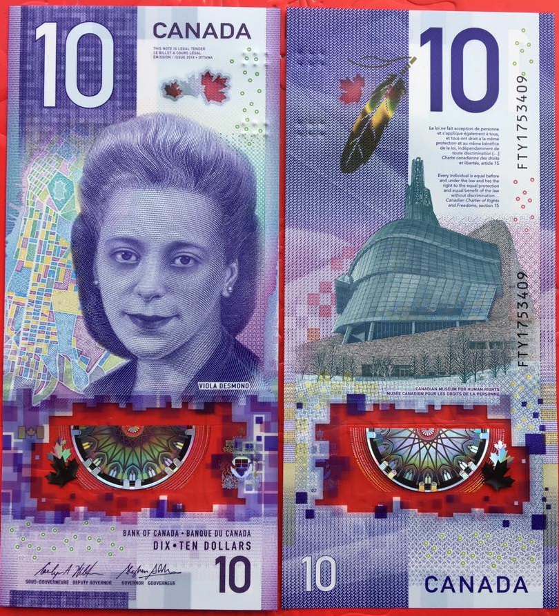 Canada 10 dollar 2018 polyme kỷ niệm UNC - TT000514