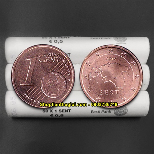 Cây 50 xu Estonia 1 cent 2015
