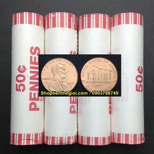 Cây 50 xu Mỹ 1 cent 2009