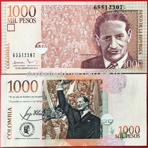 Colombia 1000 Pesos 2010 UNC