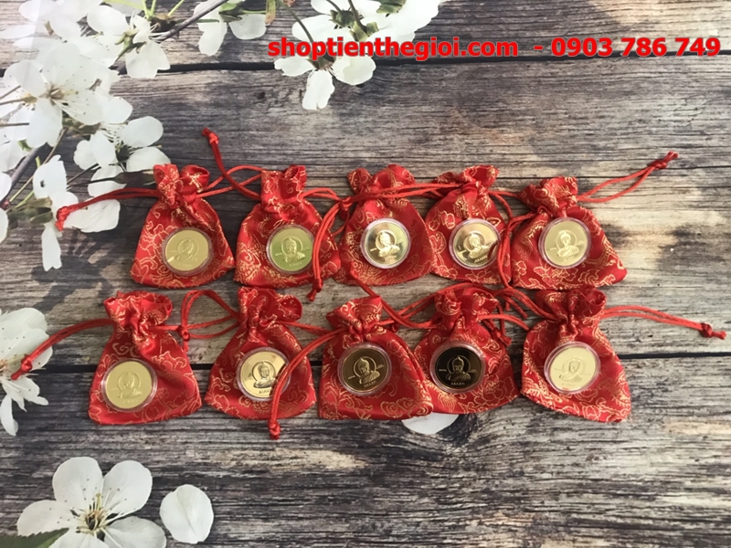 Combo 10 đồng tiền xu hình Phật Thích Ca của Nepal