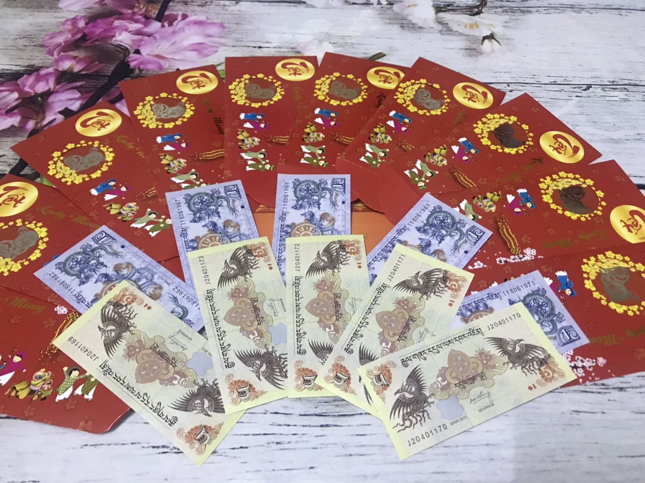 Combo 5 cặp tiền phong thủy “Long Phụng Sum Vầy”