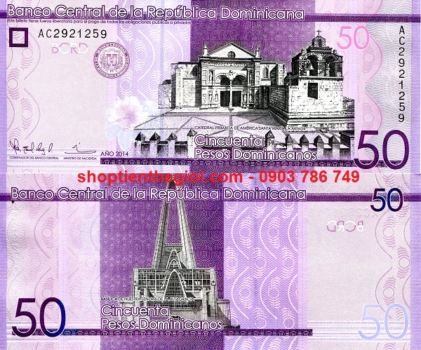 Dominican 50 Pesos 2019 UNC - SP001722