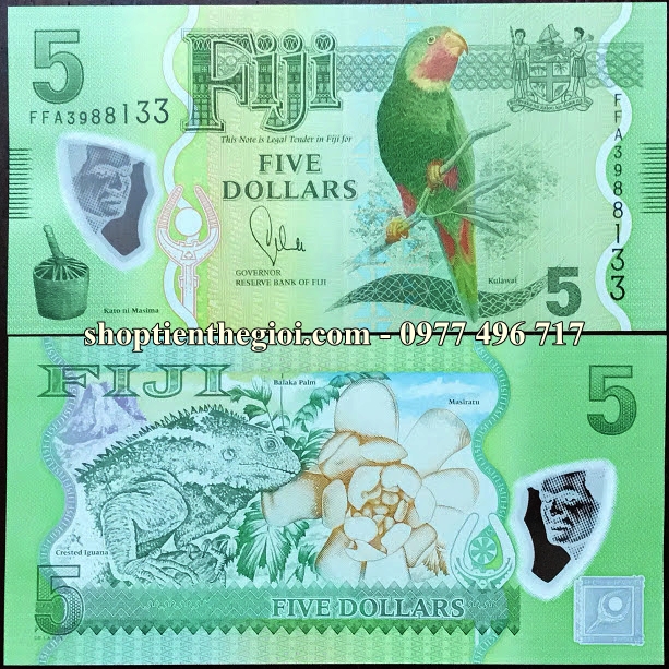 Fiji 5 Dollar 2013 UNC Polymer - TT000608