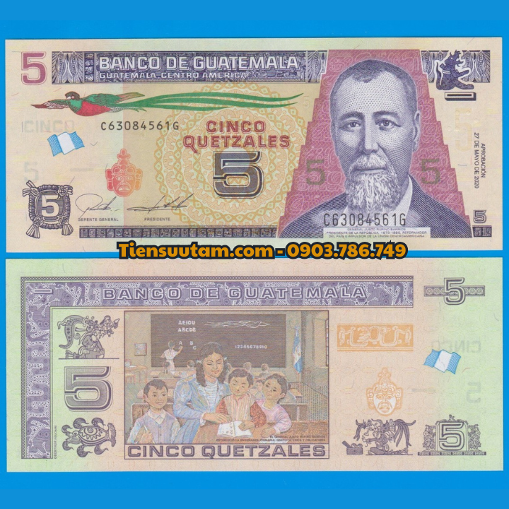 Guatemala 5 Quetzales 2020 UNC - SP008260