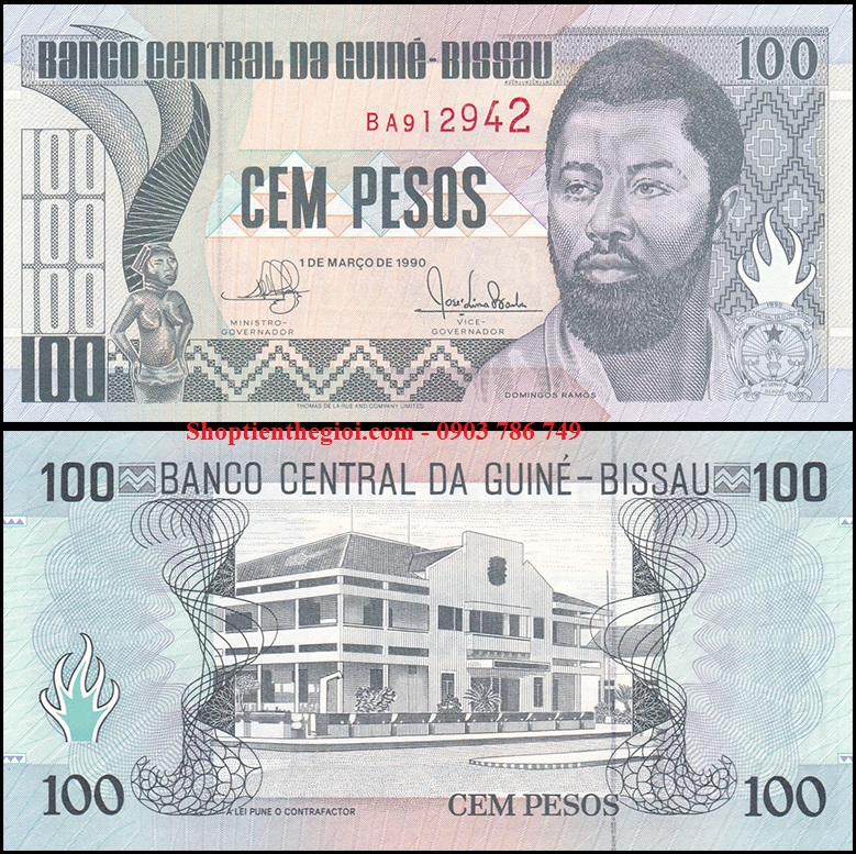 Guinea Bissau 100 pesos 1990 UNC