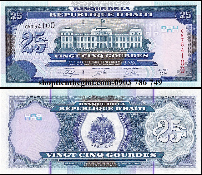 Haiti 25 Gourdes 2014 UNC