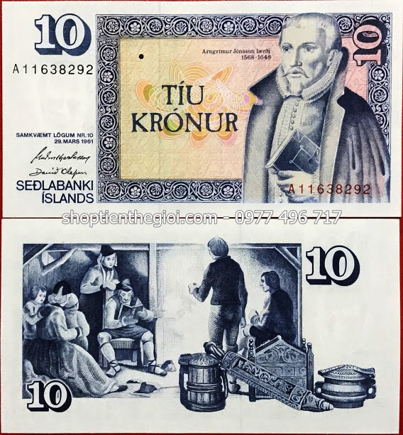 Iceland 10 Kronur 1961 UNC