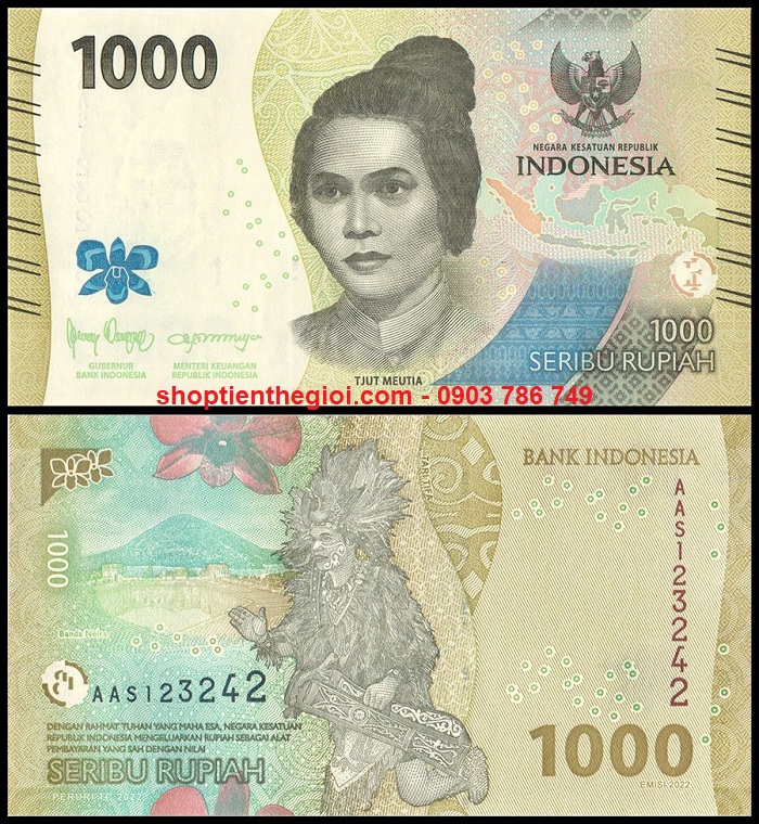 Indonesia 1000 rupiah 2022 UNC - SP006215