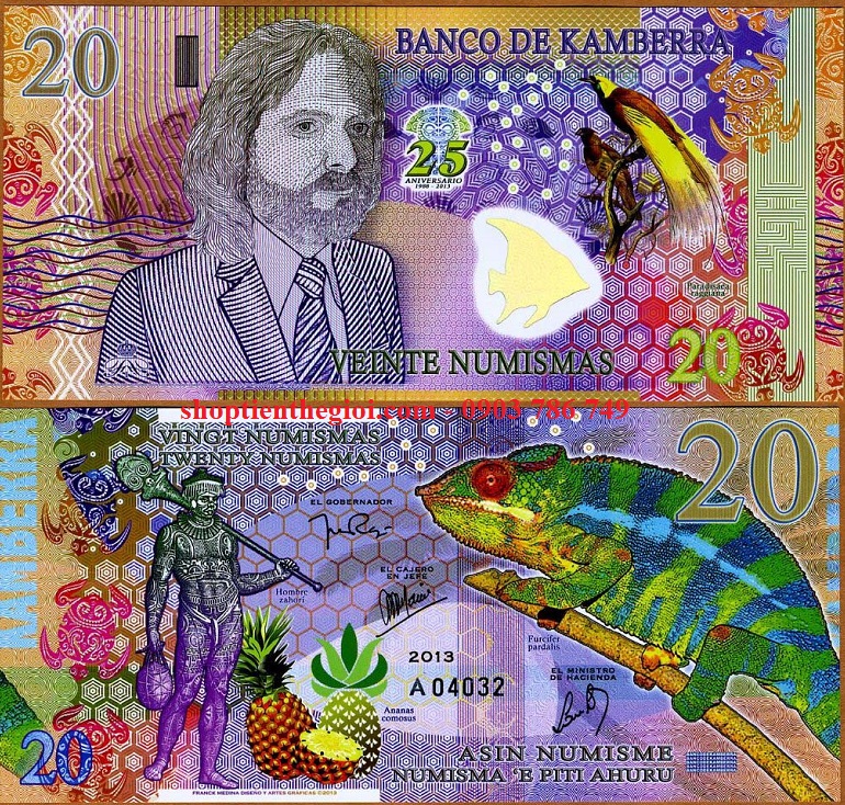 Kamberra 20 numismas 2013 UNC