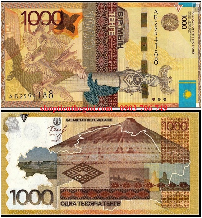 Kazakhstan 1000 Tengger 2014 UNC
