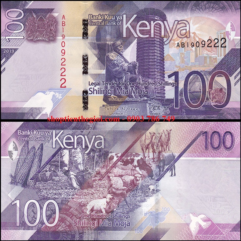 Kenya 100 shillings 2019 Unc