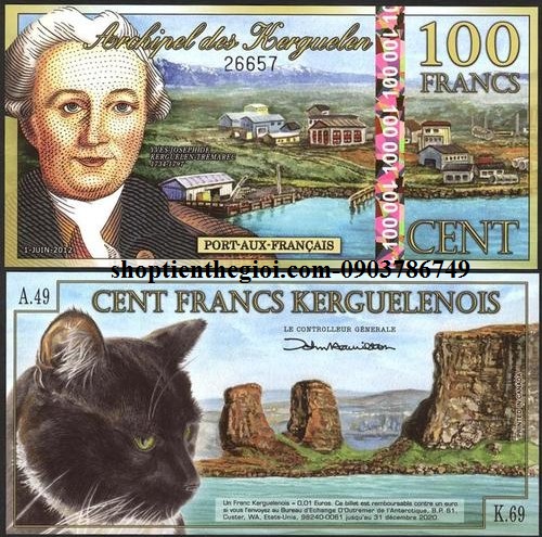 Kerguelen 100 Francs 2012 Polyme UNC