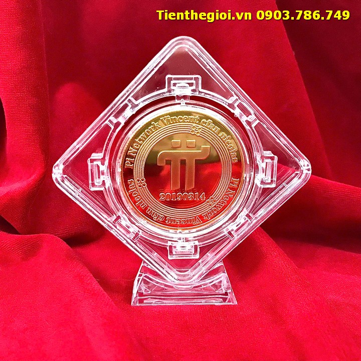 Khung Xoay Trưng Bày Xu Lưu Niệm Đồng PI Network - SP008008