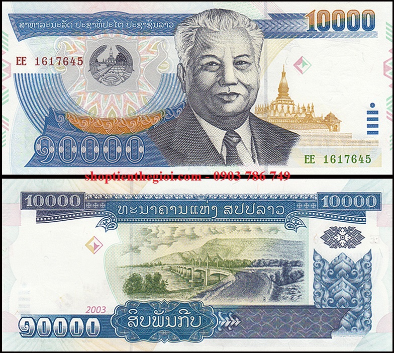 Lào 10.000 Kip 2003 UNC