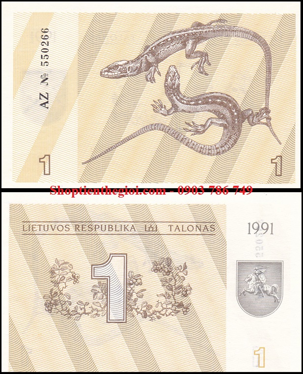 Lithuania 1 Talonu 1991 UNC