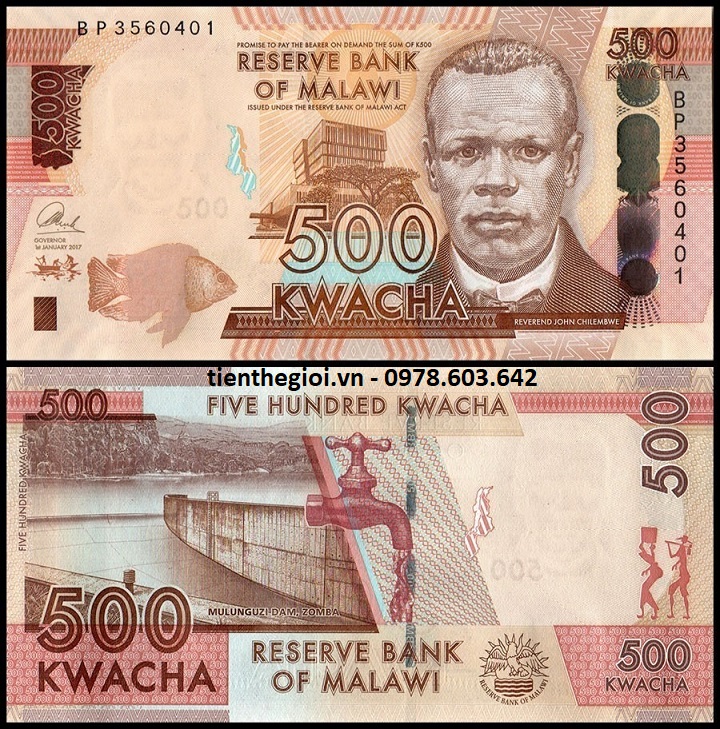 Malawi 500 Kwacha 2017 UNC - SP001991