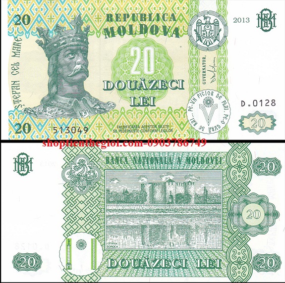 Moldova 20 Leu 2013 UNC