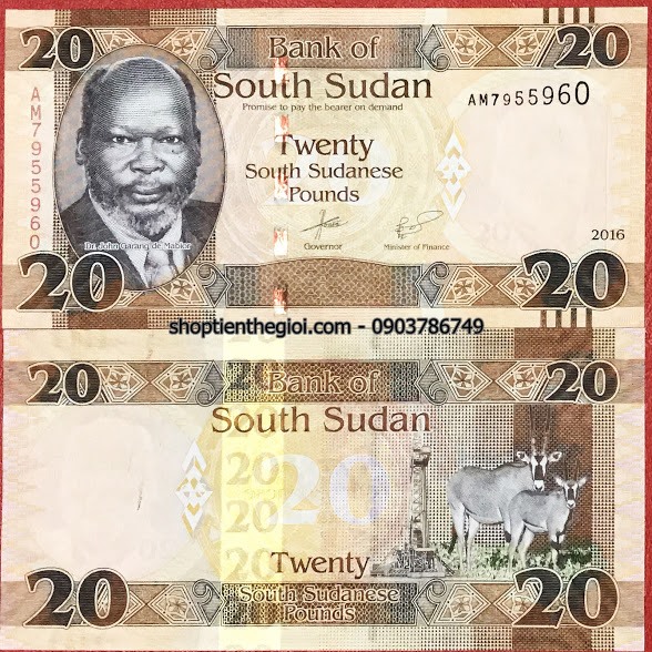Nam Sudan 20 Pound 2015 UNC