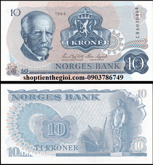 Nauy 10 Kroner 1977 UNC