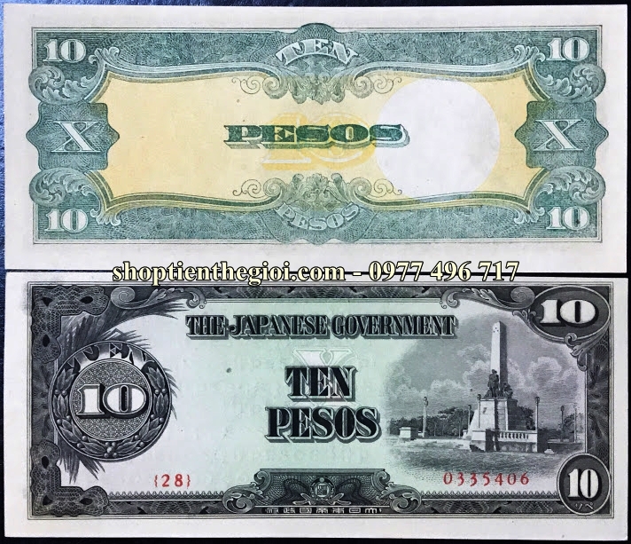 Nhật 10 pesos quân đội Nhật tại Phillippin