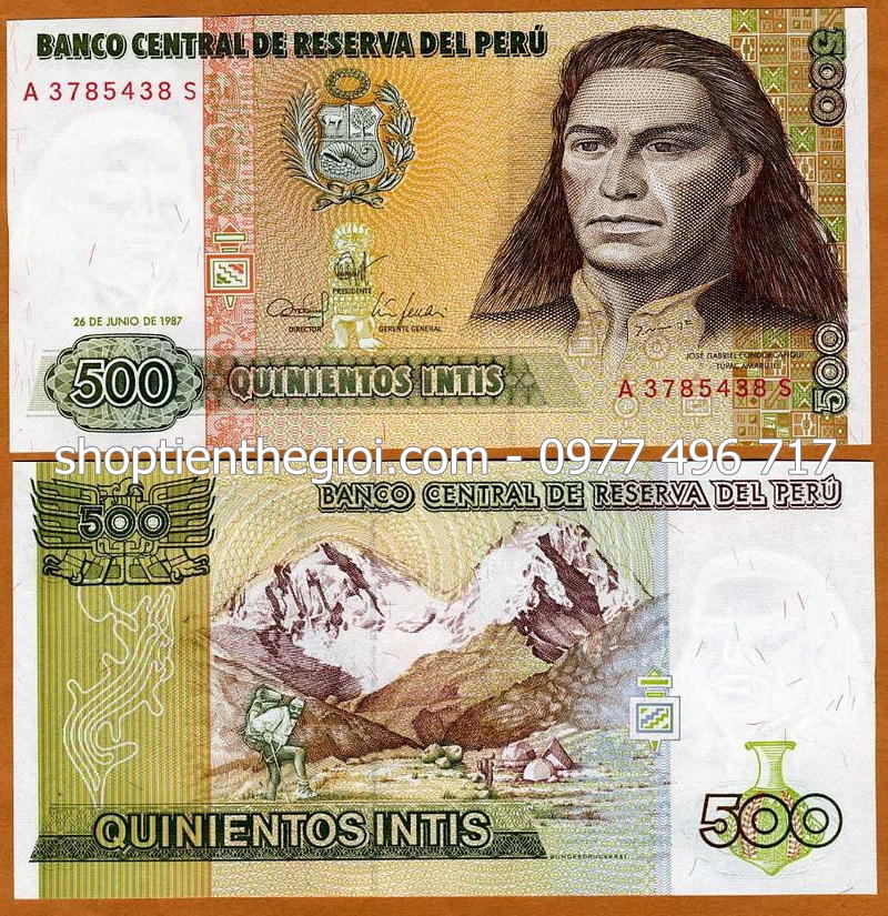 Peru 500 Intis 1987 UNC