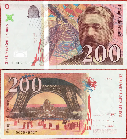 Pháp 200 Francs 1998 UNC