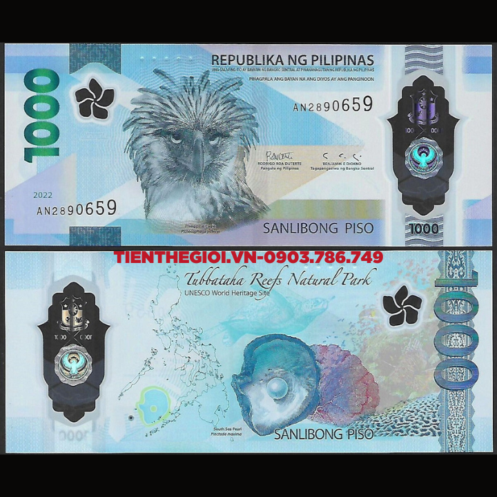 Philippines 1000 Piso 2022-2025 UNC Polymer - SP007199