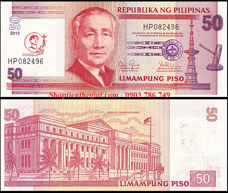 Philippines 50 Piso 2013 UNC