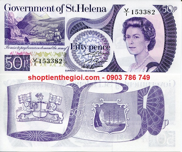 Saint St. Helena 50 Pence 1979 UNC - SP006201