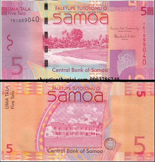 Samoa 5 Tala 2008 UNC