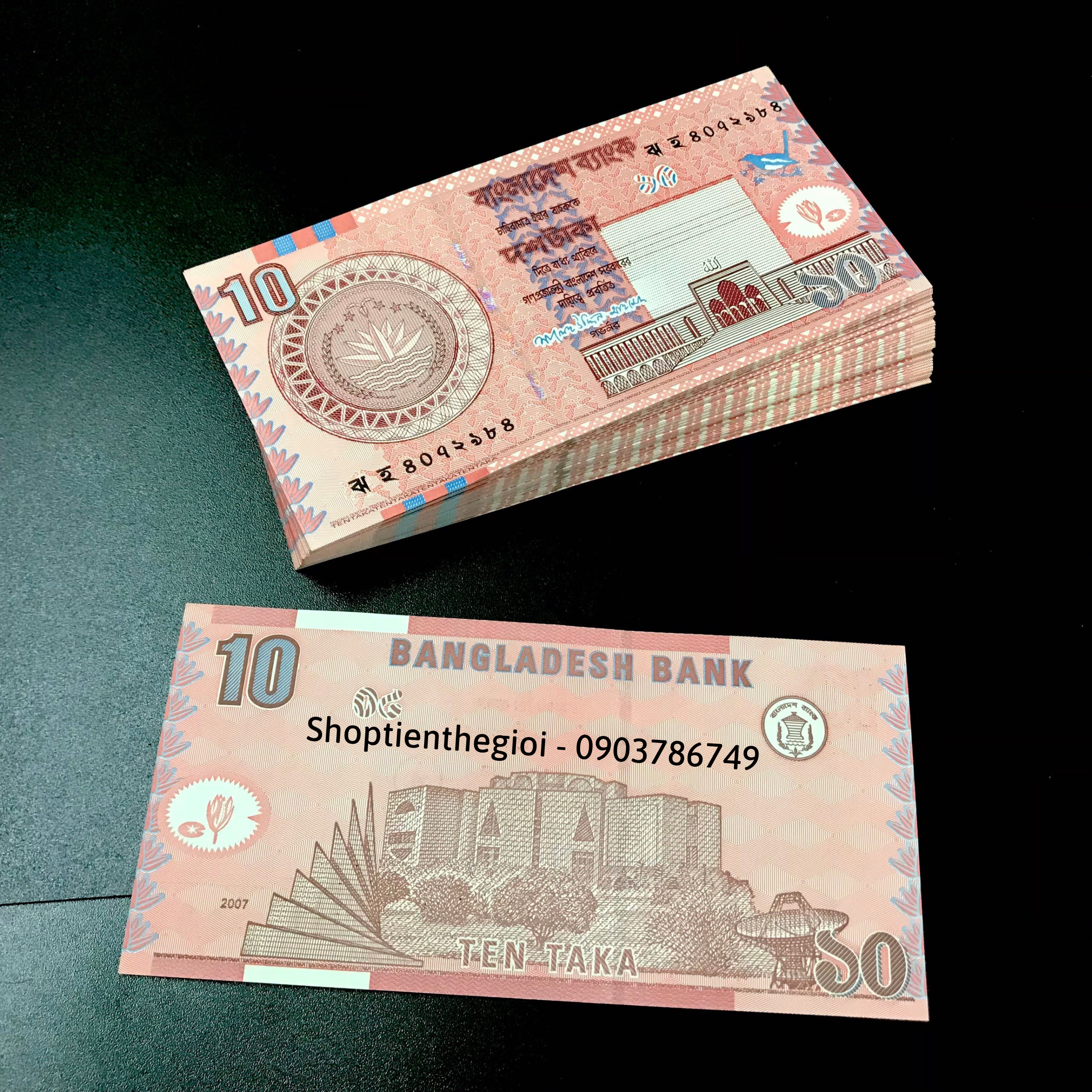 Sỉ 100 Tờ Bangladesh 10 Taka 2010 UNC - SP001451