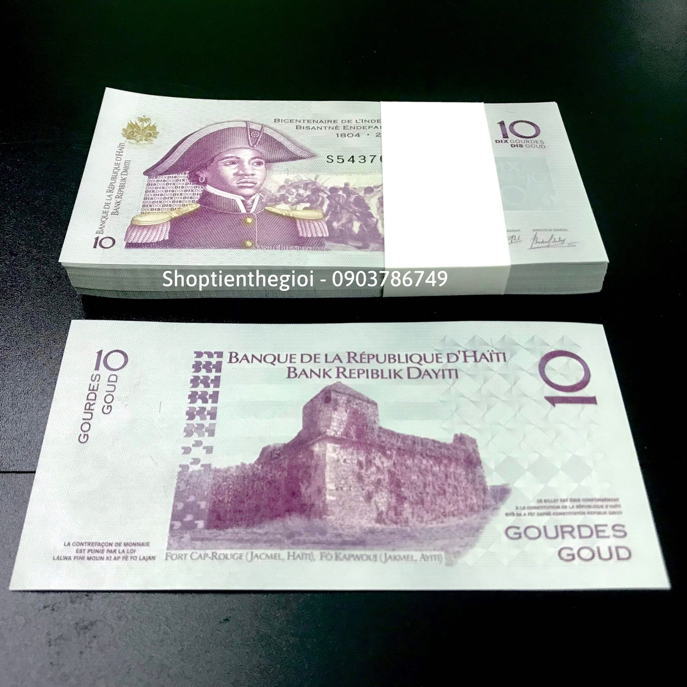 Sỉ 100 Tờ Haiti 10 Gourdes 2010 UNC - TT000549