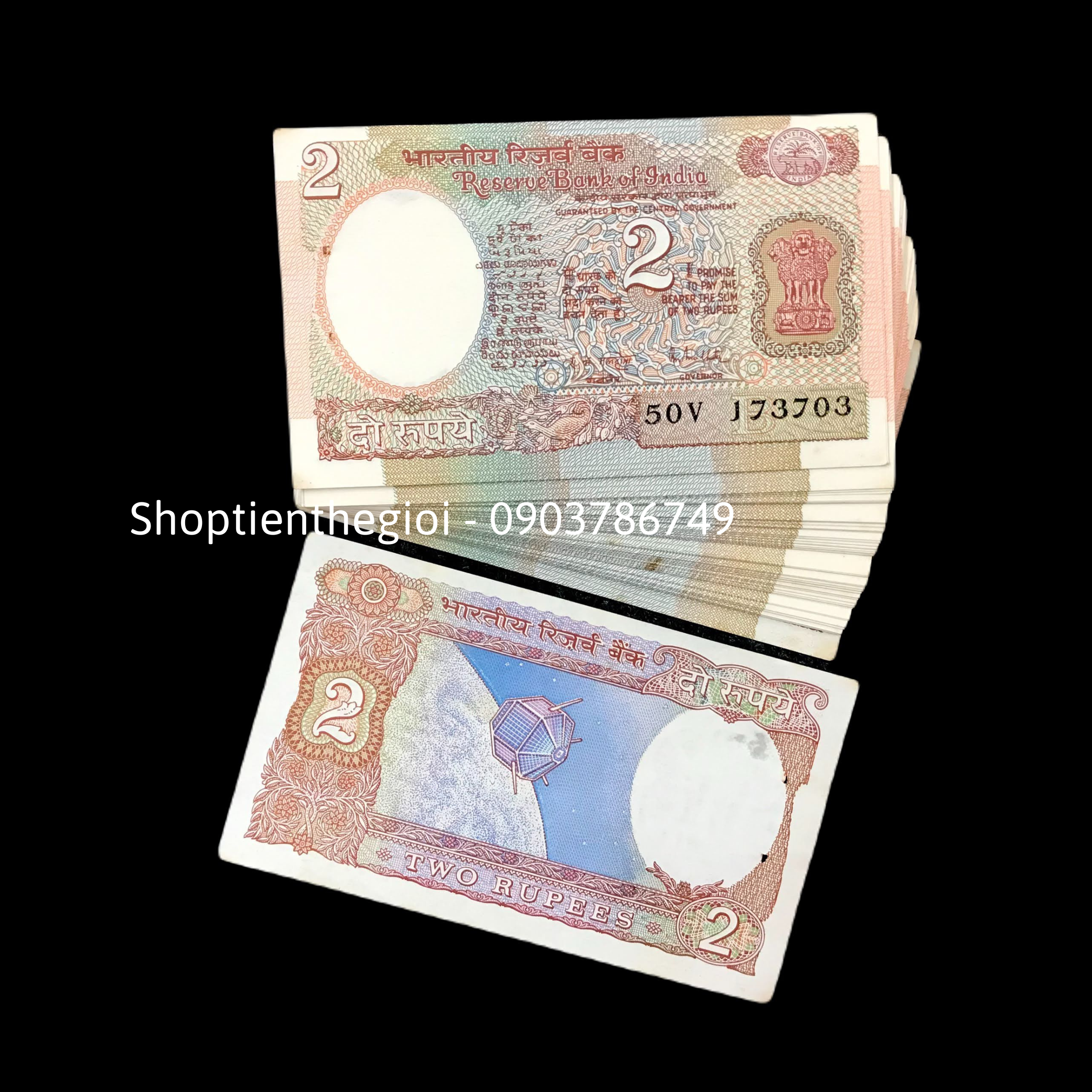 Sỉ 100 Tờ India - Ấn Độ 2 Rupee 1976 AUNC - SP001613