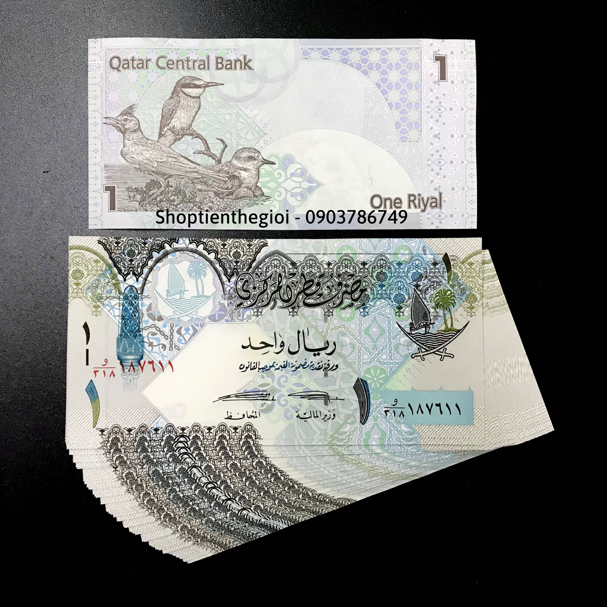 Sỉ 100 Tờ Qatar 1 Riyal 2008 UNC - TT000110