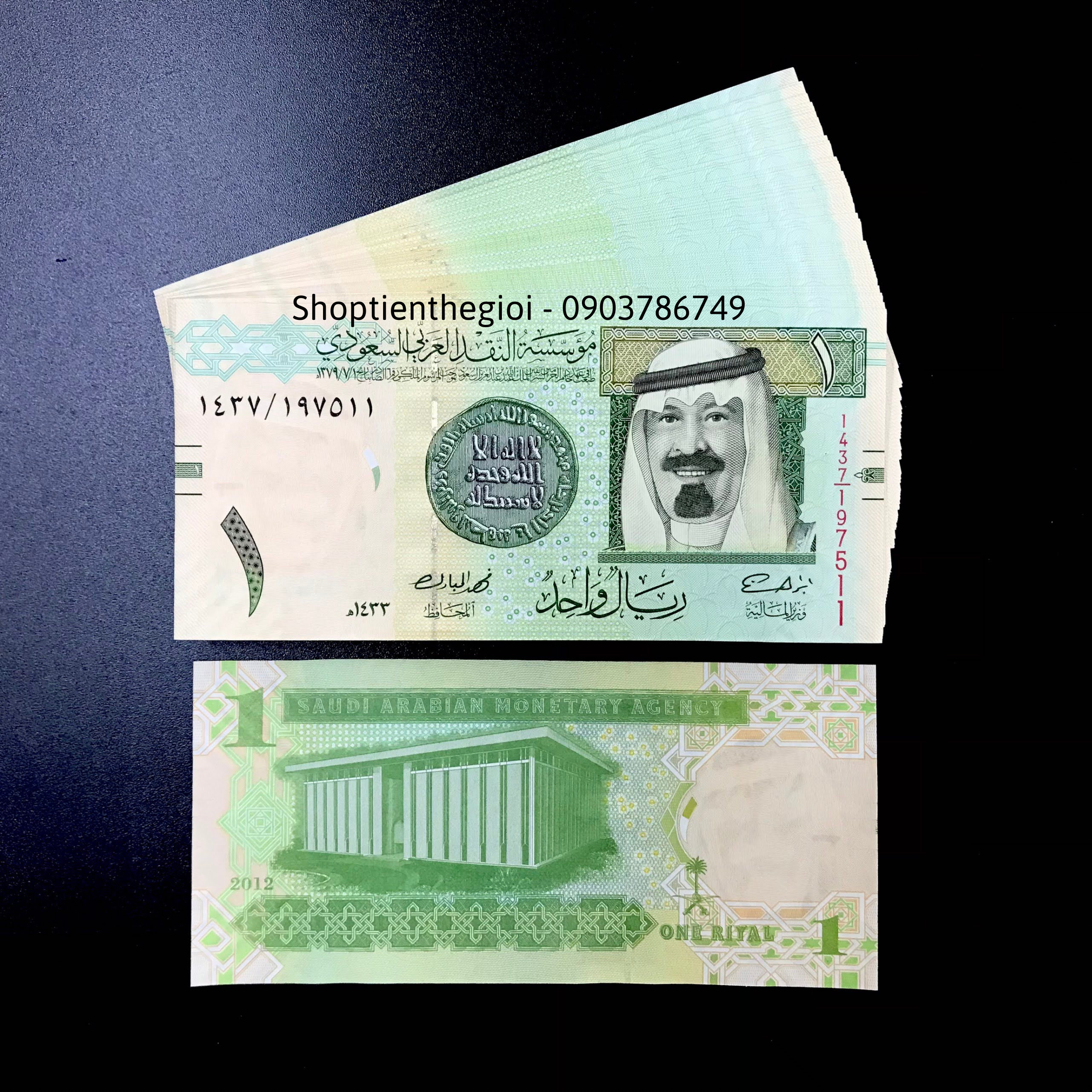Sỉ 100 Tờ Saudi Arabia - Ả Rập Saudi 1 Rial 2009 UNC - TT000303
