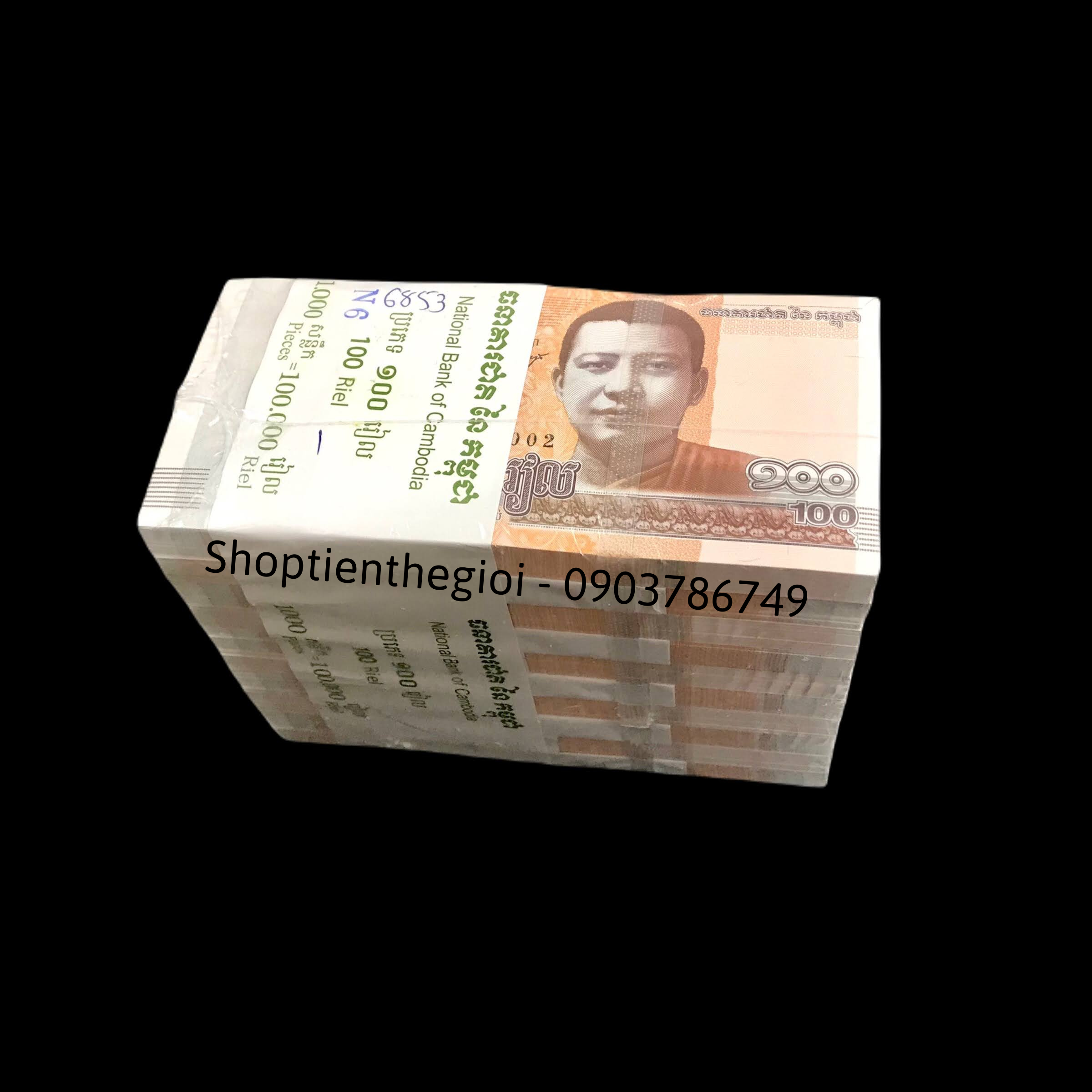 Sỉ 1000 Tờ Cambodia - Campuchia 100 riels 2014 UNC - TT000263