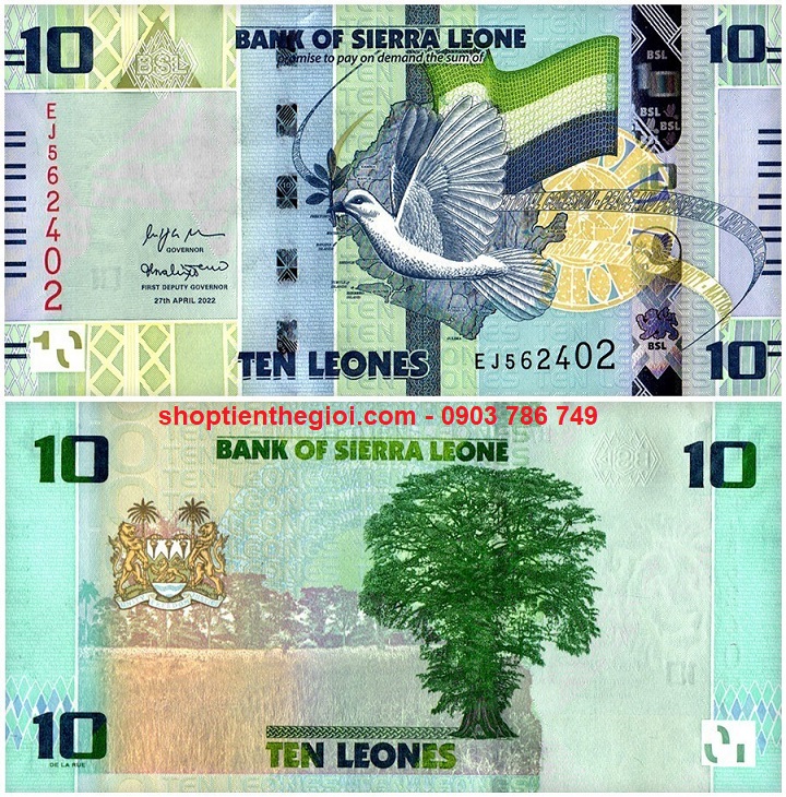 Sierra Leone 10 Leones 2022 UNC - SP006224