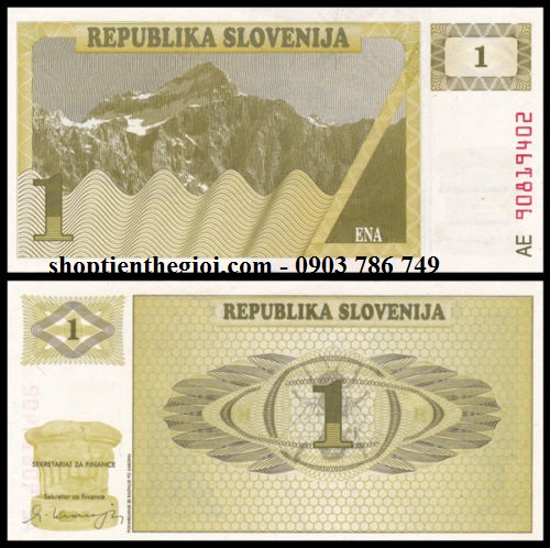 Slovenia 1 Tolarjev 1990 UNC