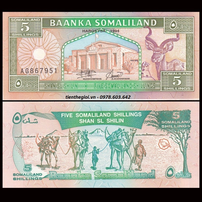Somaliland 5 Shillings 1994 UNC - SP002044