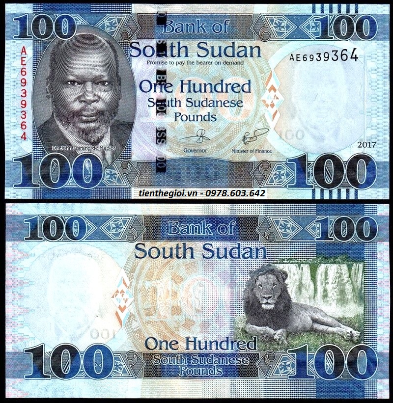 South Sudan - Nam Sudan 100 Pound 2017 UNC - SP007439