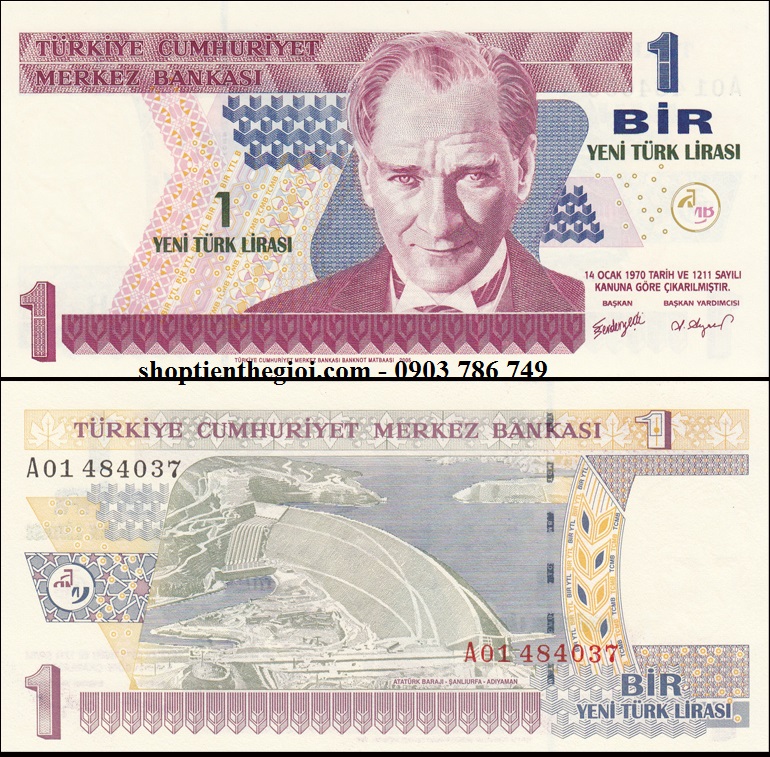 Thổ Nhỉ Kỳ 1 Lira 2005 UNC