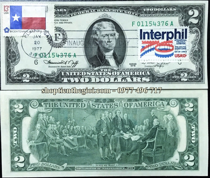 Tiền 2usd 1976 May Mắn