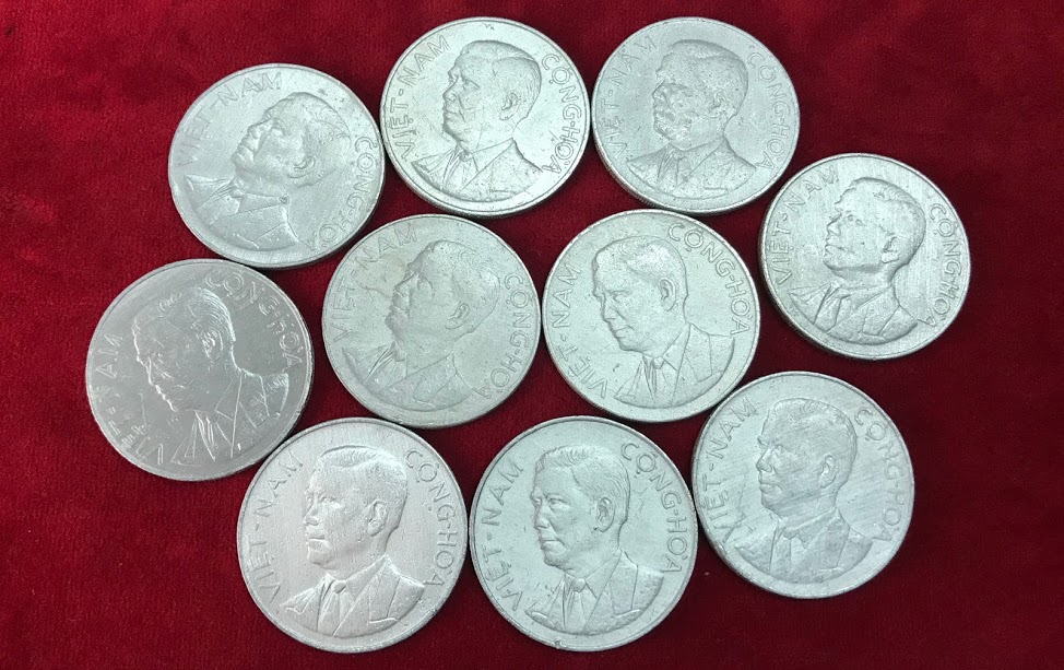 Tiền 50 xu Hình Diệm VNCH 1963