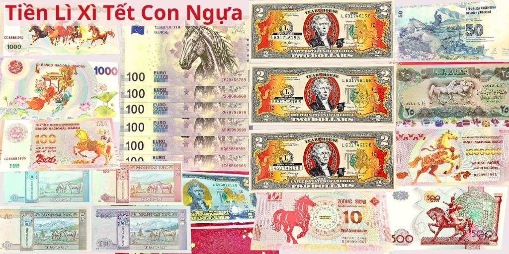 Tiền Lì Xì Tết Con Ngựa