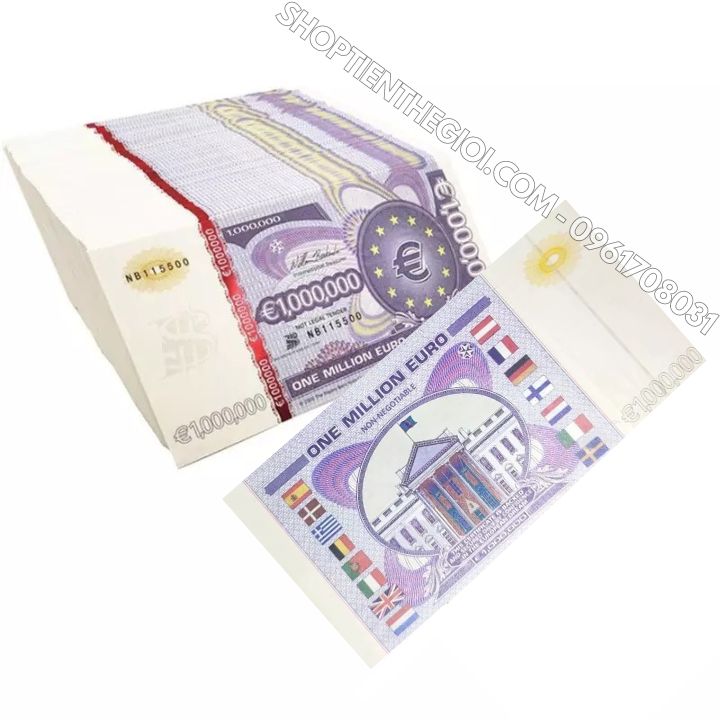 Tiền lưu niệm 1 triệu EURO dạ quang (Mẫu 2) - SP005598
