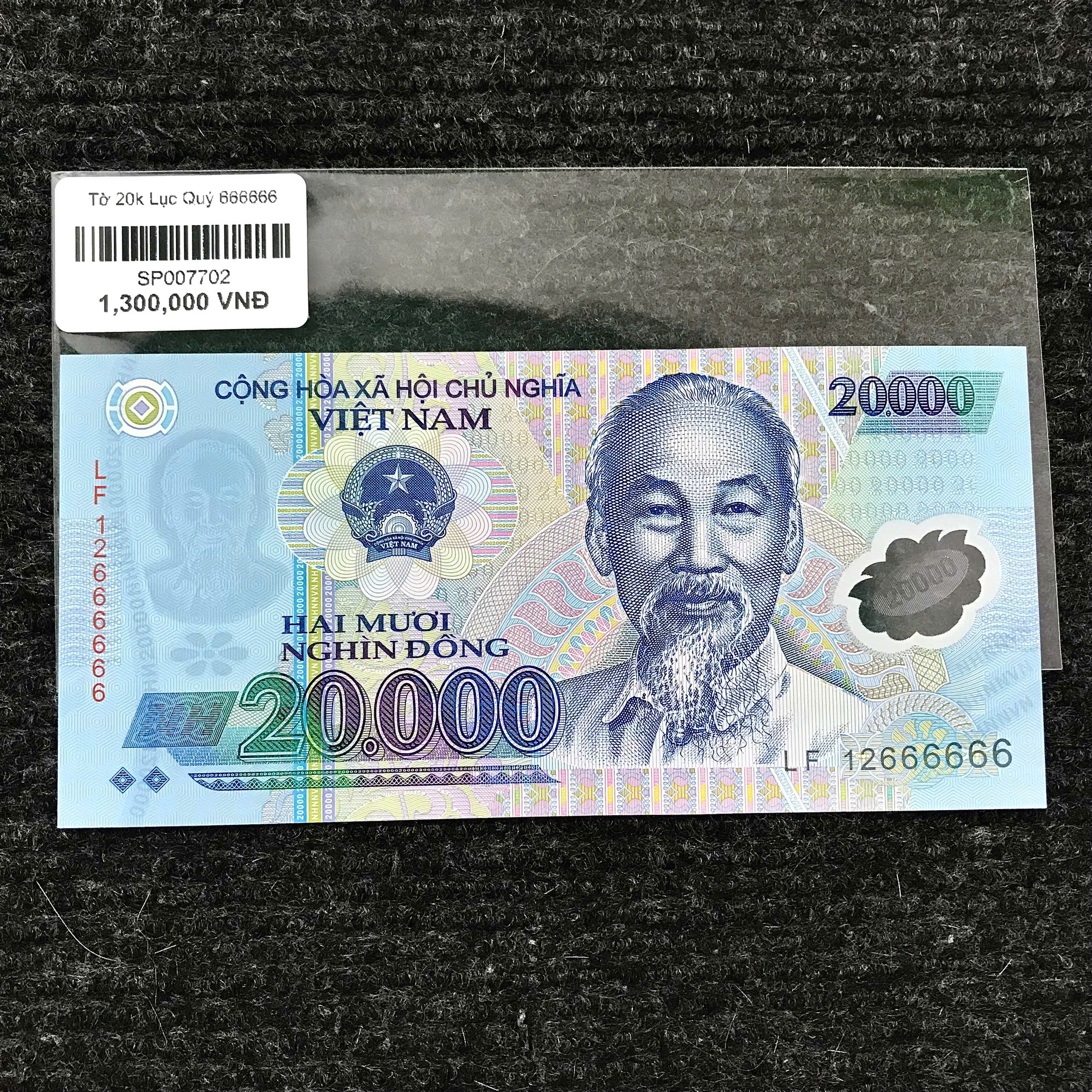 Tờ 20k Lục Quý 666666 - SP007702