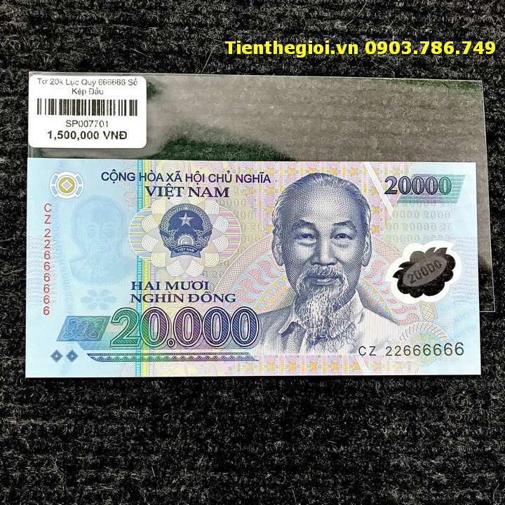 Tờ 20k Lục Quý 666666 Số Kép Đầu - SP007701